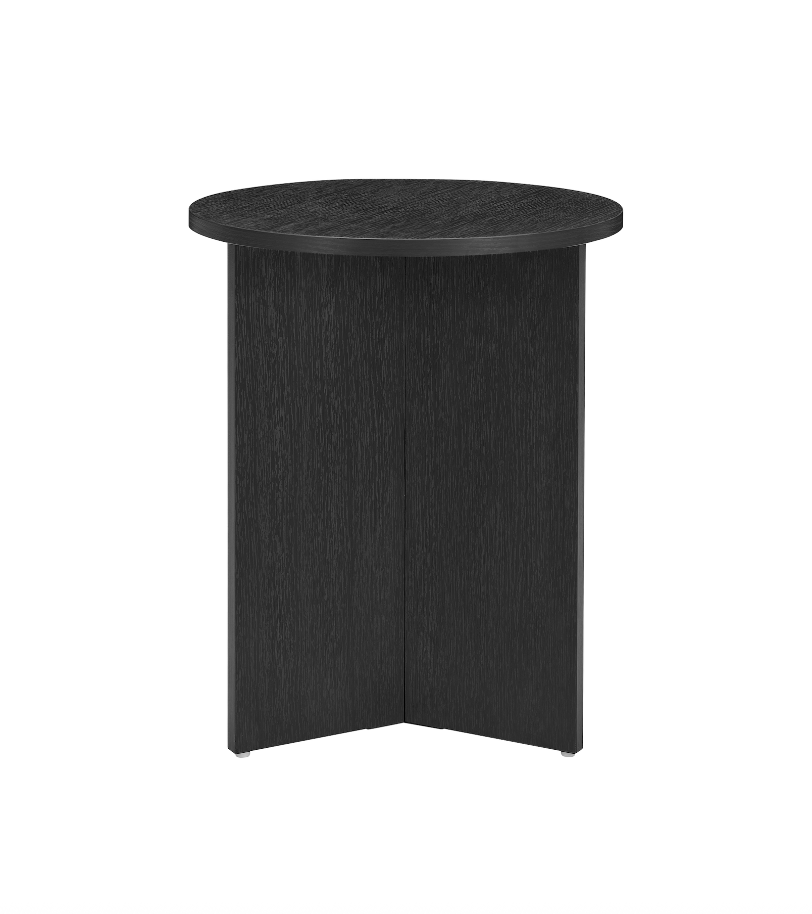 Nova Black Wood Round Side Table